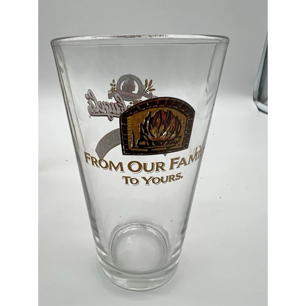 Leinenkugel's 16oz Fireside Nut Brown Shaker Pint Beer Glass Chippewa Falls‎ WI